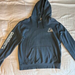 Quiksilver Men's Blue Hoodie with Logo